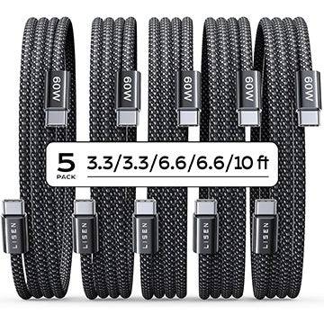5 팩 USB Type-C 케이블은 이제 $ 8 : 당신의 것들을 잡으십시오!