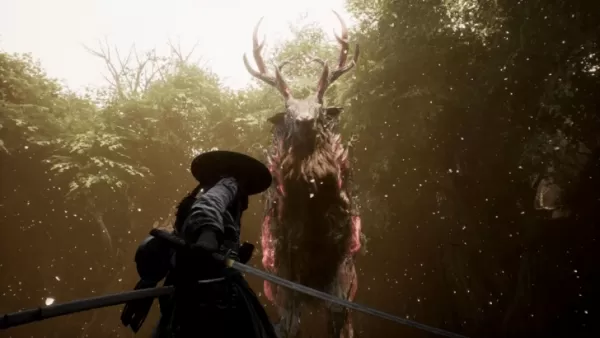 Emma faces deer Nushi