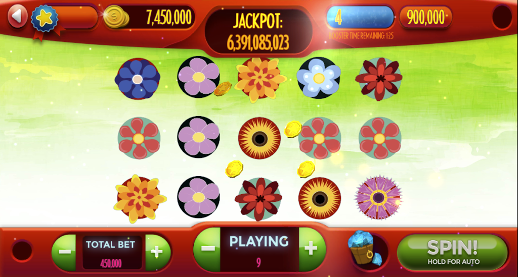 Flowers-Slot Machine Schermafbeelding 1