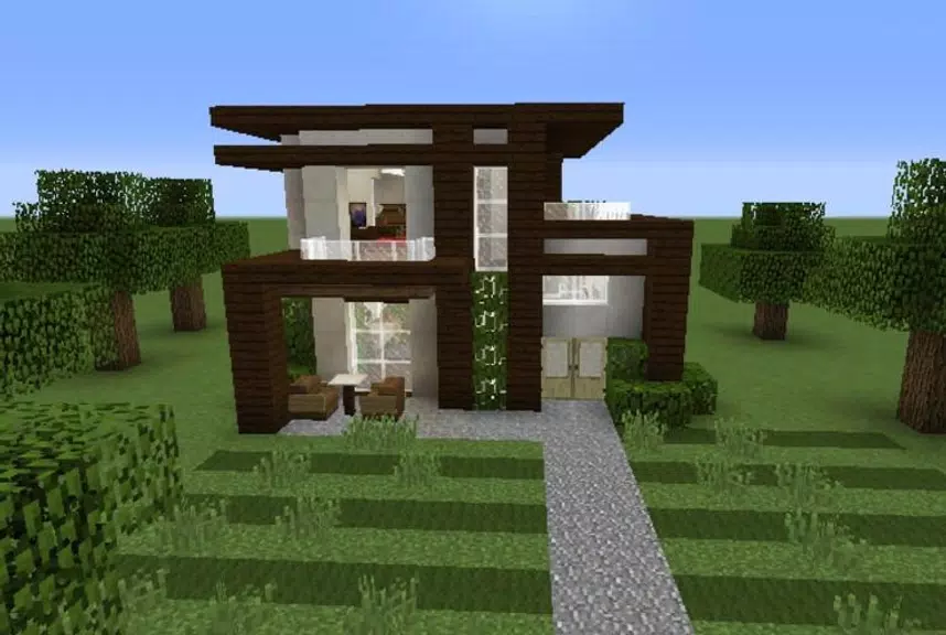 Modern MCPE Houses PRO Captura de pantalla 1