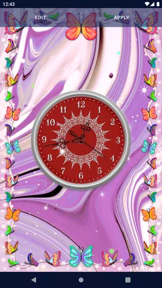 HD Clock Beautiful Wallpaper Ảnh chụp màn hình 2