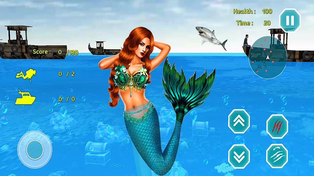 Mermaid Princess simulator 3D Tangkapan skrin 0