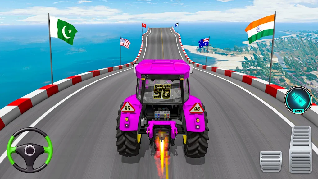 Mega Ramp Tractor Stunt Game應用截圖第3張