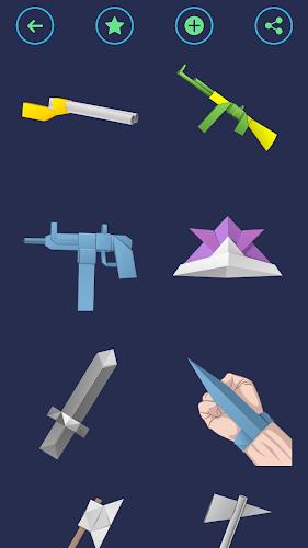 Origami Weapons: Swords & Guns Screenshot 3