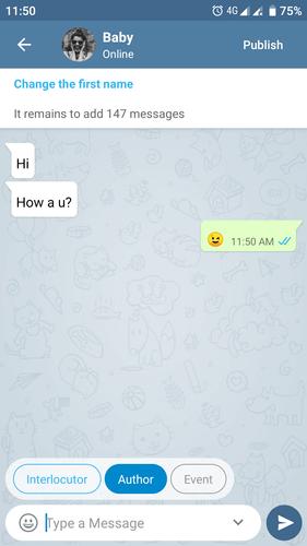 Fake Chat Messenger — TeleFake應用截圖第3張
