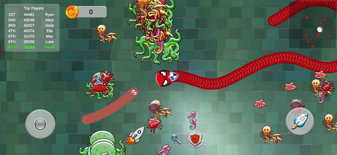 Snake Zone.io Slither Worm スクリーンショット 3