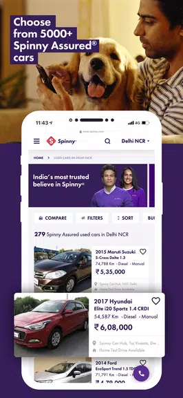 Spinny - Buy & Sell Used Cars Ảnh chụp màn hình 1