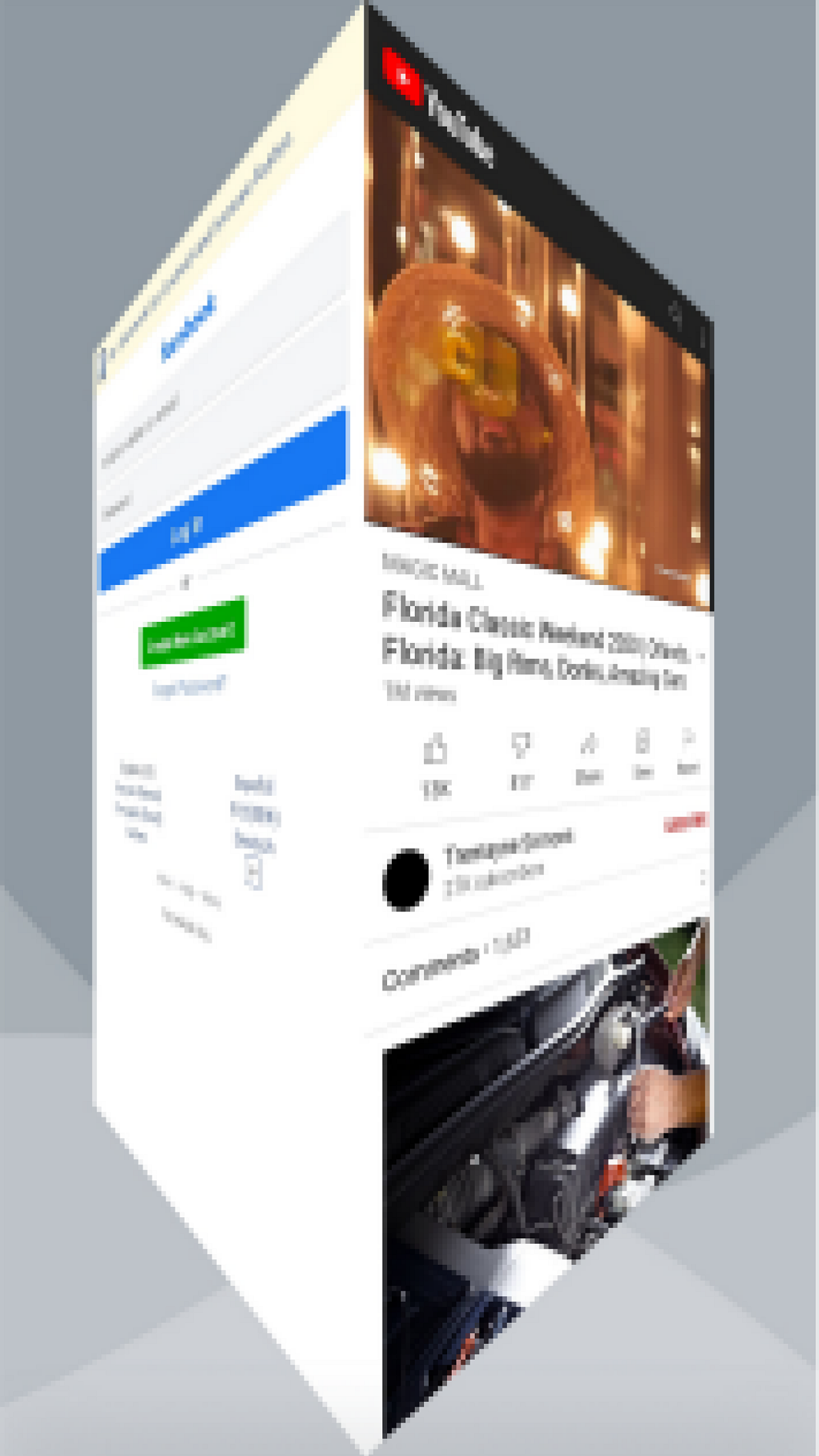 Social Networks 3D Media Cube Скриншот 3