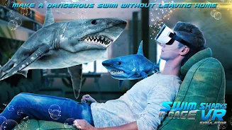 Swim Sharks Cage VR Simulator Captura de pantalla 2