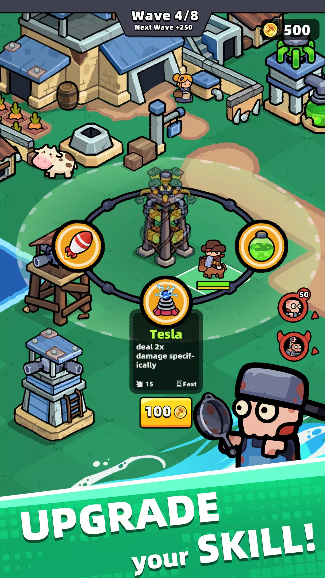 Schermata Townfall: Defense from Zombies 2
