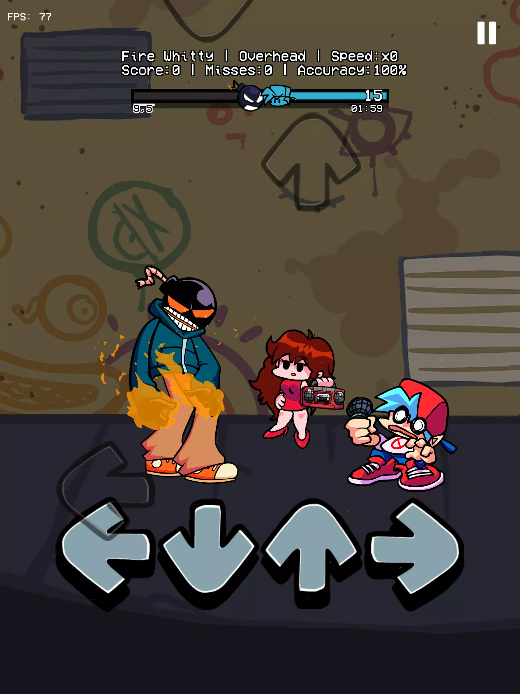 Music Battle Fire Fight Whitty スクリーンショット 0
