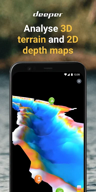 Fish Deeper - Fishing App ဖန်သားပြင်ဓာတ်ပုံ 1