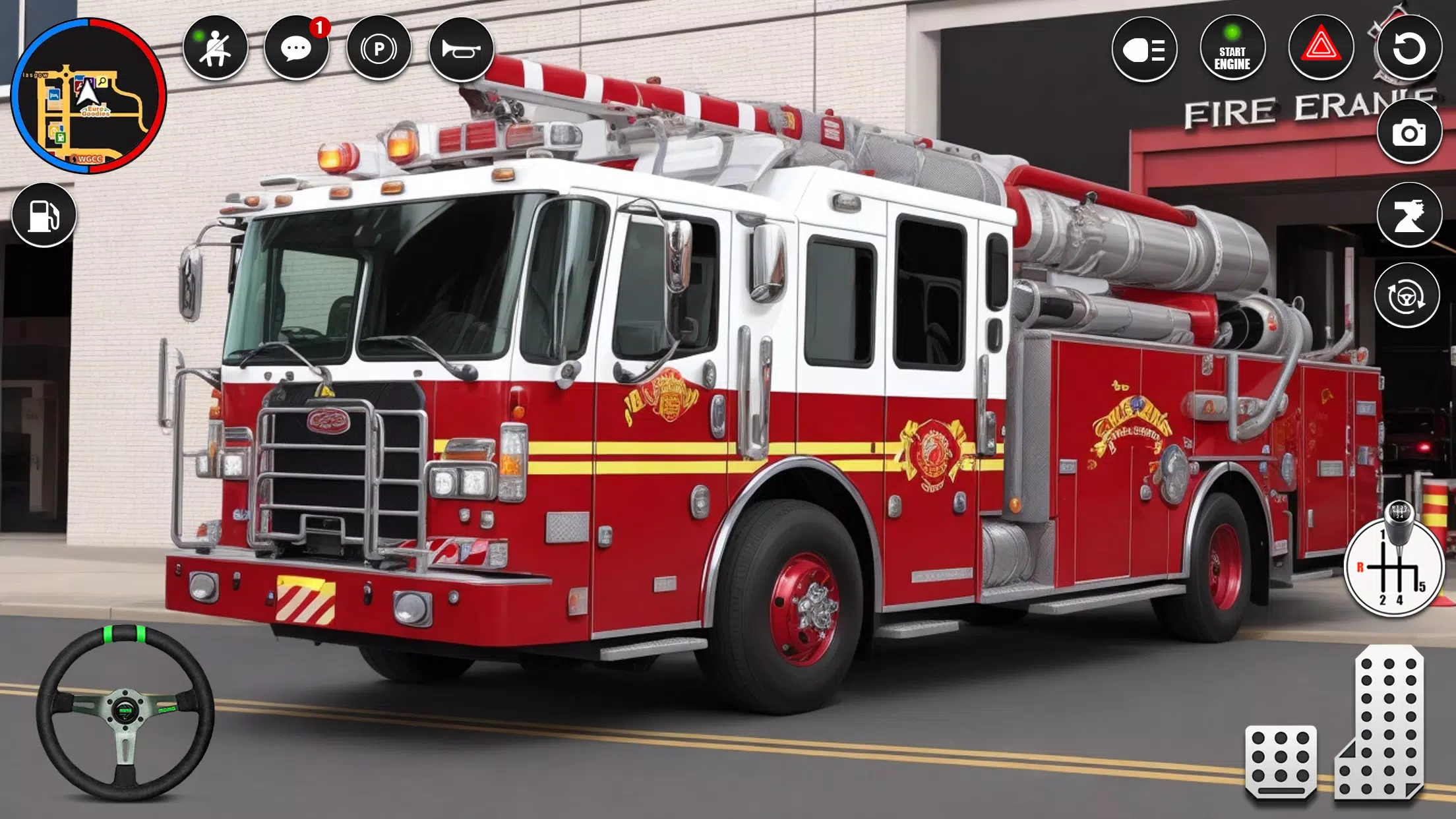 Schermata Fire Truck Rescue Sim Games 3d 2