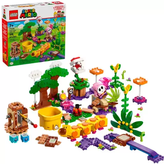 LEGO - Super Mario Soda Jungle Maker Set, Wiggler Toy and Mario Playset 71434