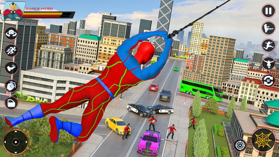 Spider Flying Rope Hero Games应用截图第0张