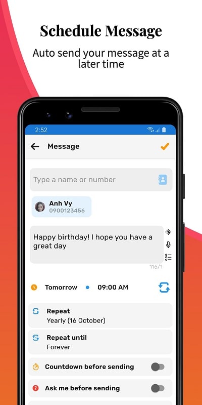 Auto Text: Automatic Message स्क्रीनशॉट 1