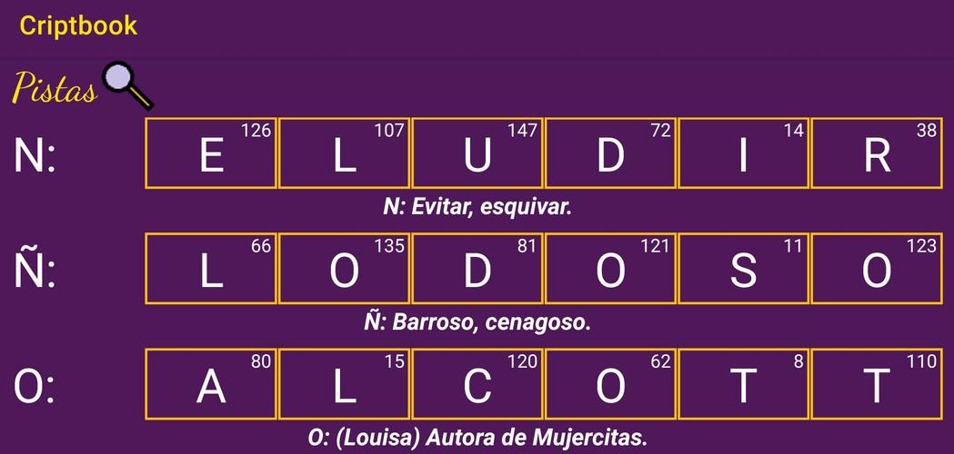 Criptogramas Literarios应用截图第0张