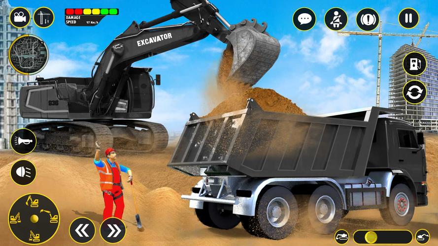 Heavy Excavator Simulator Game ภาพหน้าจอ 0