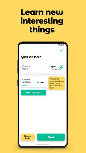 Yes or No? Trivia with facts. Tangkapan skrin 1