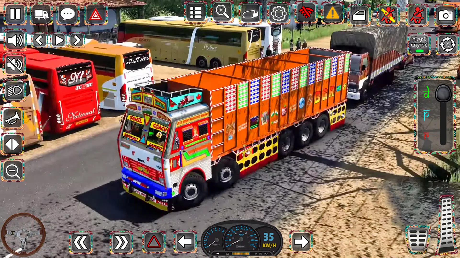 Indian Truck Driver Simulator ဖန်သားပြင်ဓာတ်ပုံ 1