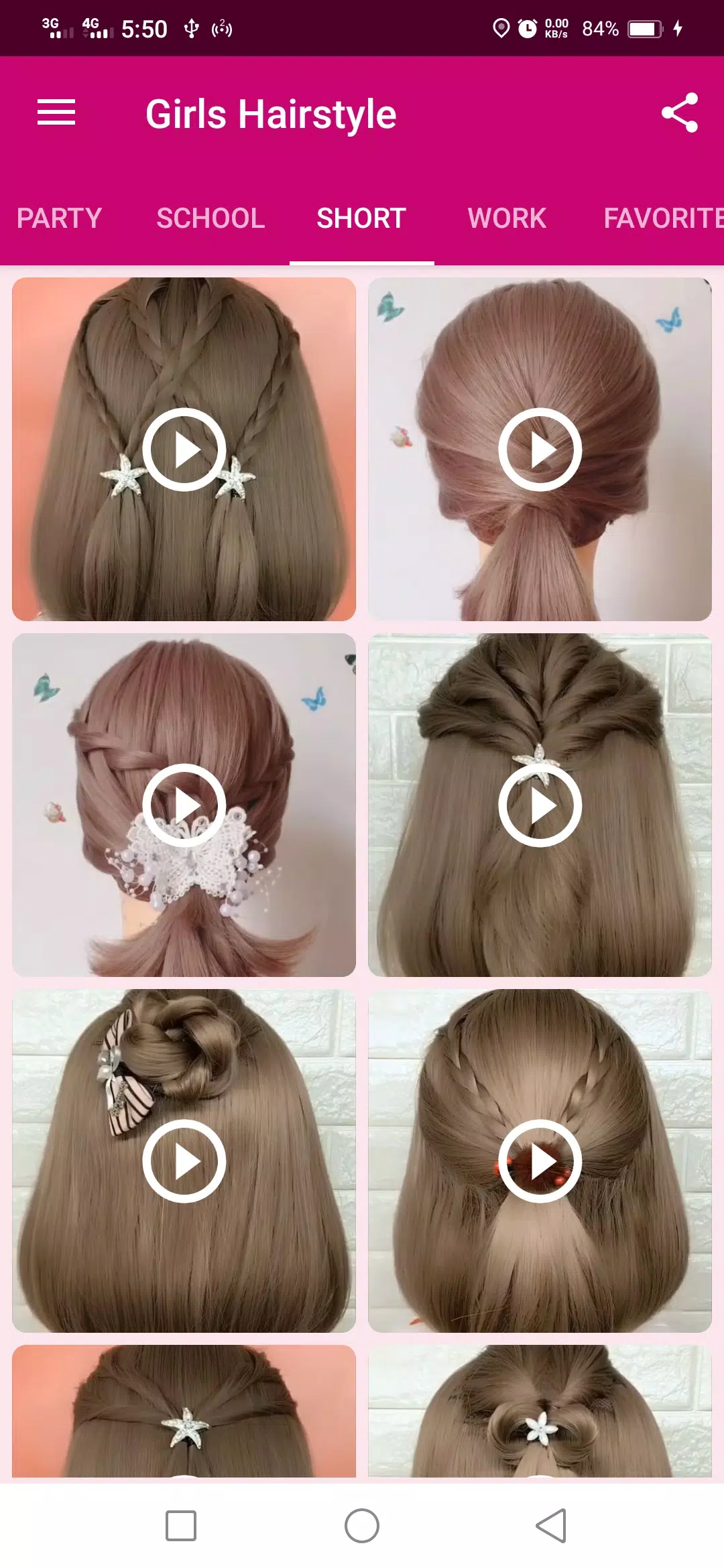 Girls Hairstyle Schermafbeelding 3