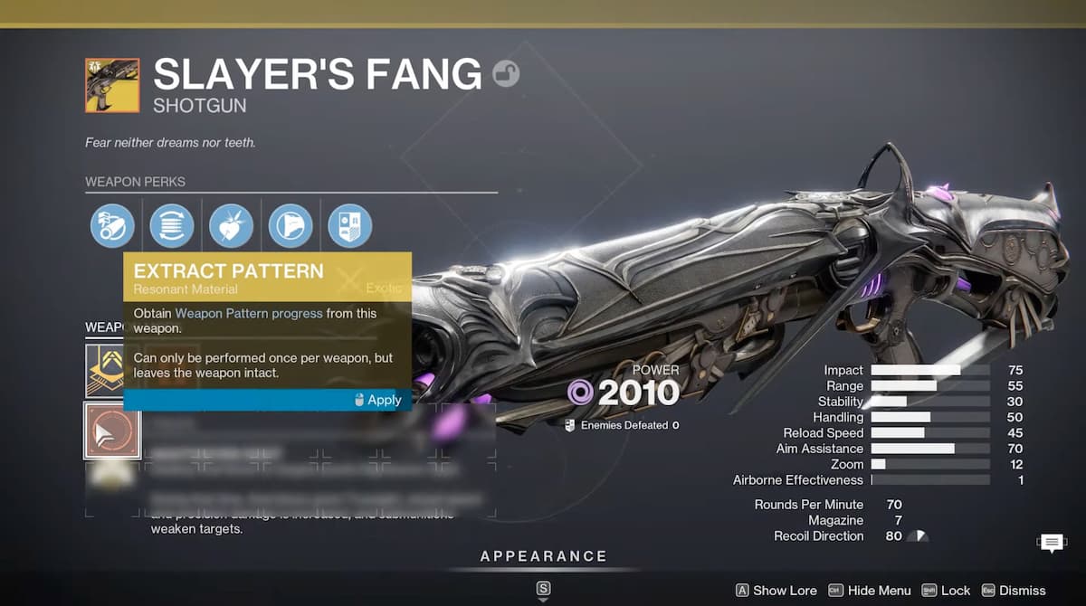 Come ottenere il fucile Fang dello Slayer in Destiny 2