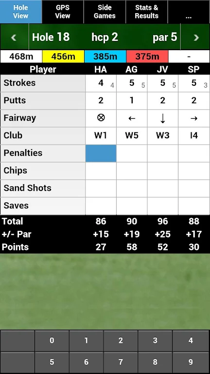 mScorecard - Golf Scorecard Скриншот 1