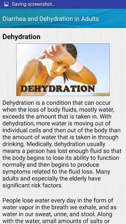 Diarrhea and Dehydration Help Captura de tela 1