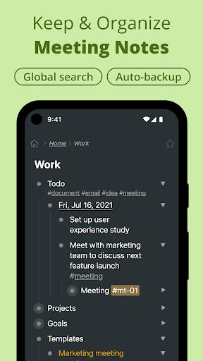 Workflowy |Note, List, Outline Zrzut ekranu 0