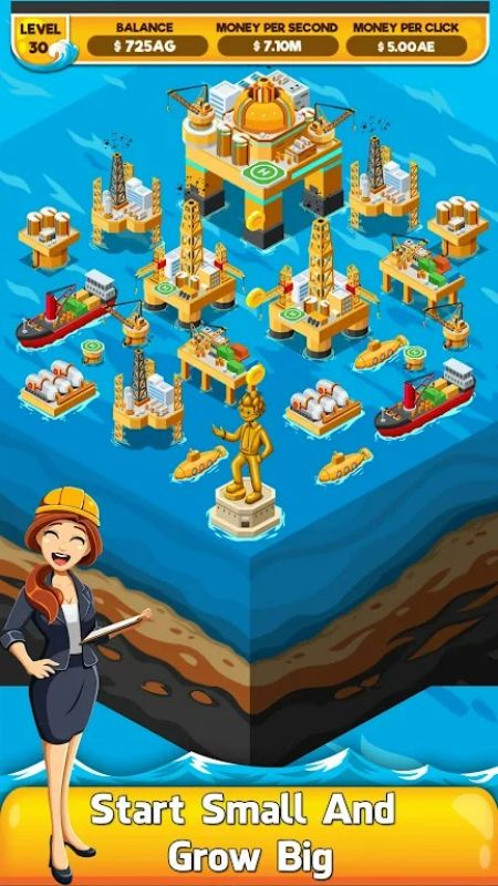 Oil Tycoon 2: Idle Miner Game スクリーンショット 0