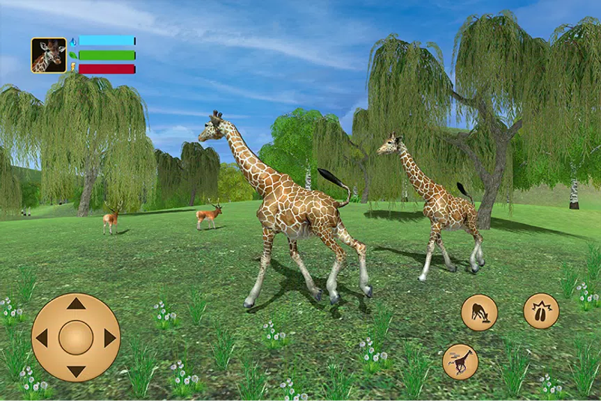 Giraffe Family Life Jungle Sim Screenshot 0