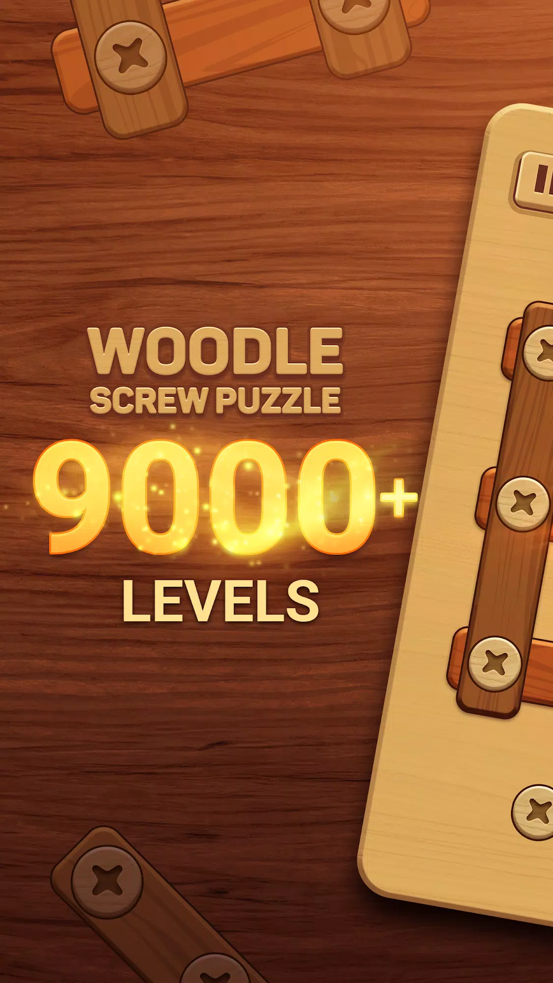 Woodle - Wood Screw Puzzle Скриншот 0