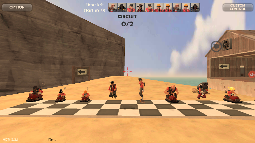 Team Kart Fortress TF2 Mobile Capture d'écran 2