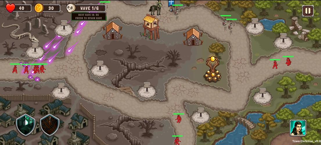 Schermata Vulcan's Tower Defense 3