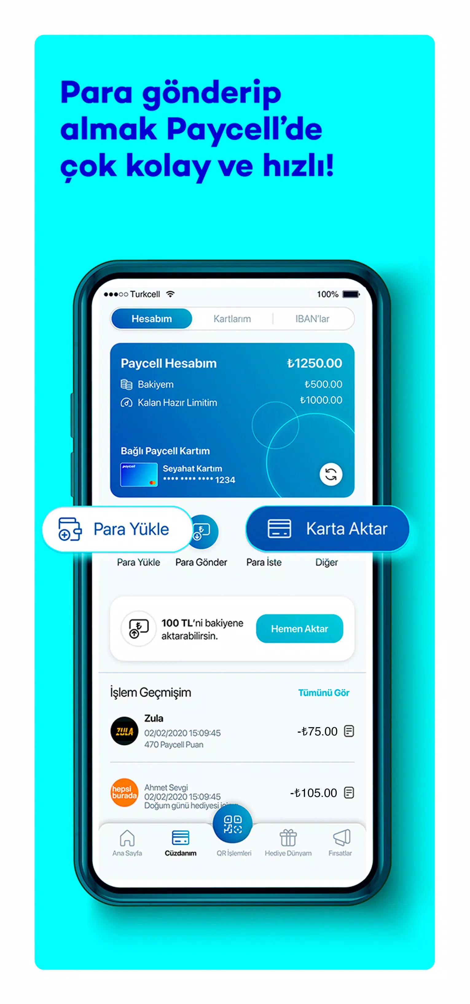 Paycell – Cüzdan, Ödeme, Kart Captura de pantalla 2
