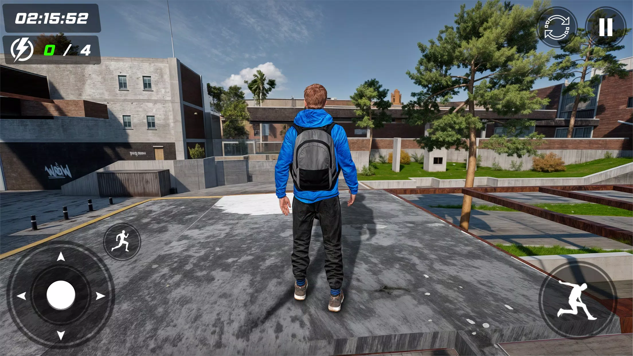 Going Up Rooftop Parkour Games Zrzut ekranu 0