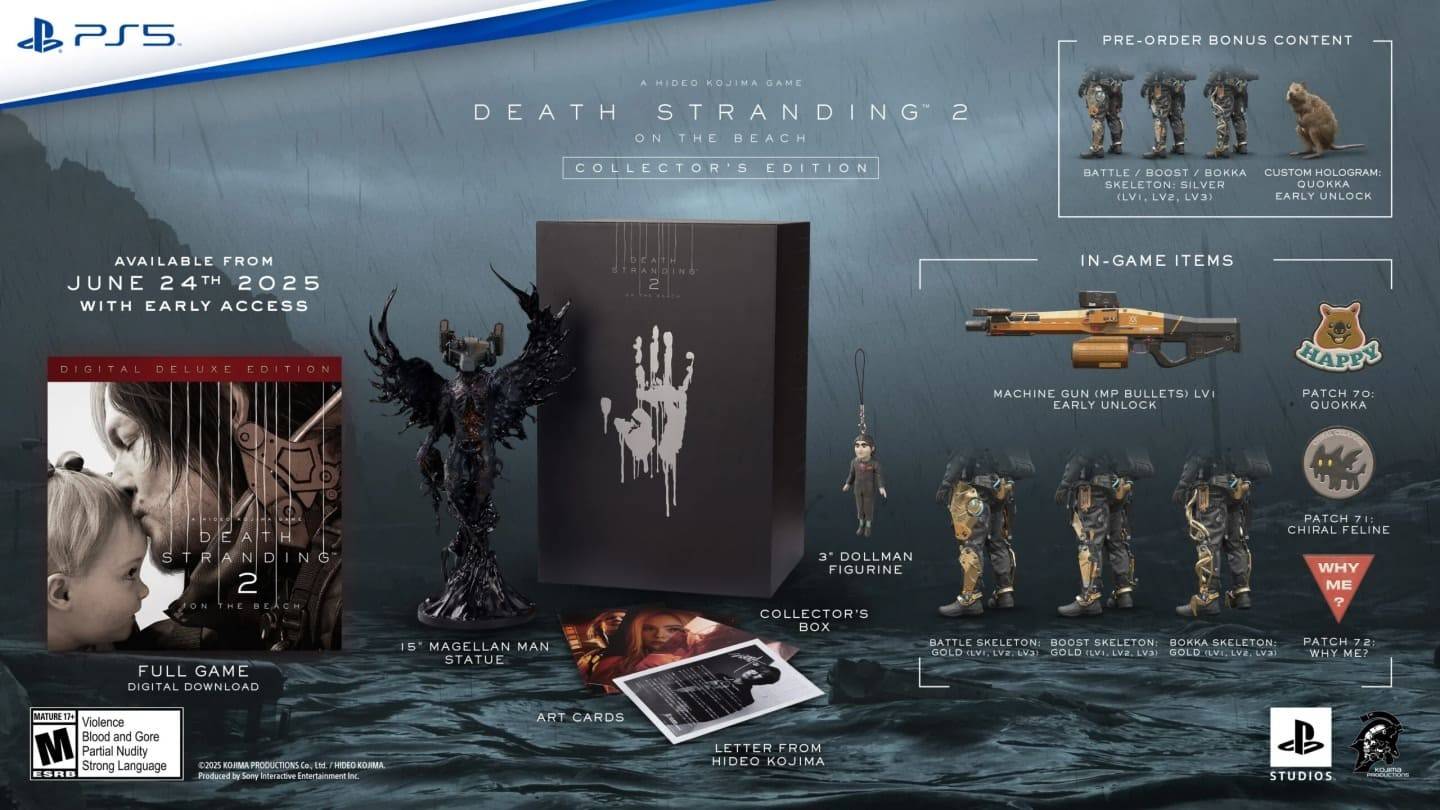 Death Stranding 2: On The Beach Collector's Edition Trailer, lançado pela Sony