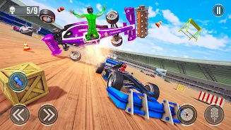 Formula Car Crash Mad Racing ဖန်သားပြင်ဓာတ်ပုံ 0