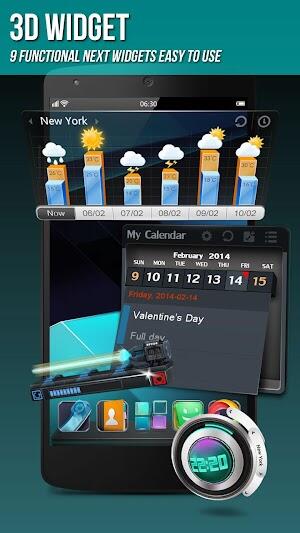 Next Launcher 3D Shell Zrzut ekranu 3