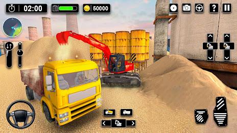 Heavy Sand Excavator 3D Sim Captura de pantalla 2