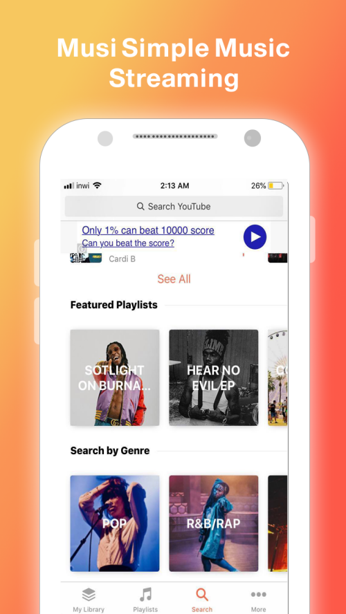 Musi : Simple Music Streaming Advice 2019 Ảnh chụp màn hình 2