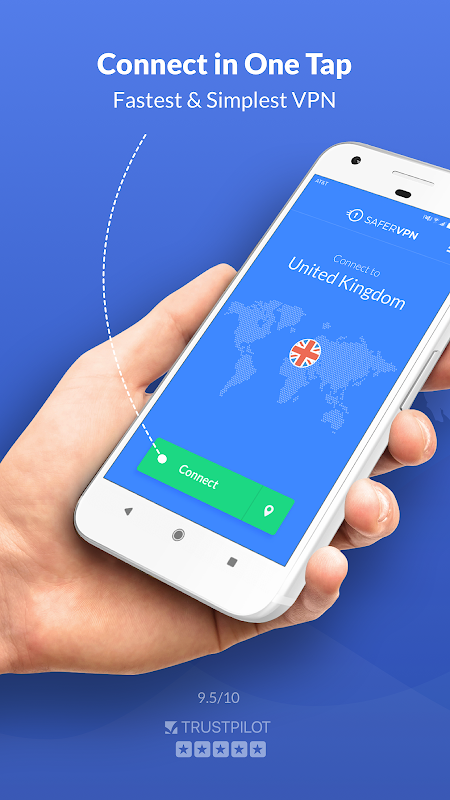 Free VPN Proxy & Hotspot WiFi security - SaferVPN スクリーンショット 0