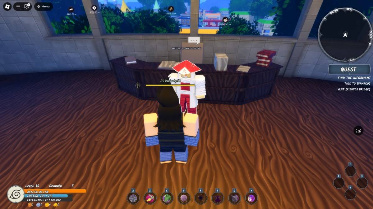 Ishikage Mission NPC Lokasi di Ninja Time Roblox Experience