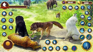 Virtual Wild Wolf Family Sim Zrzut ekranu 1