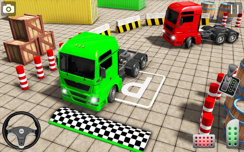 Real Euro Truck Parking Games Schermafbeelding 1