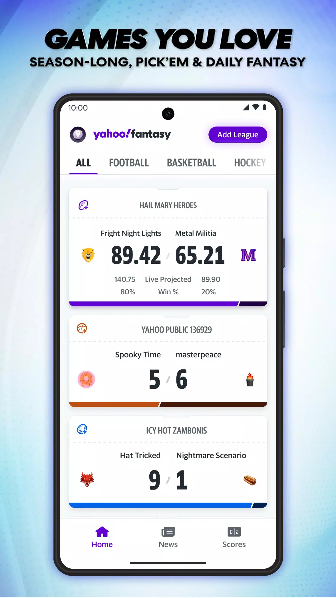 Yahoo Fantasy: Football & more应用截图第0张