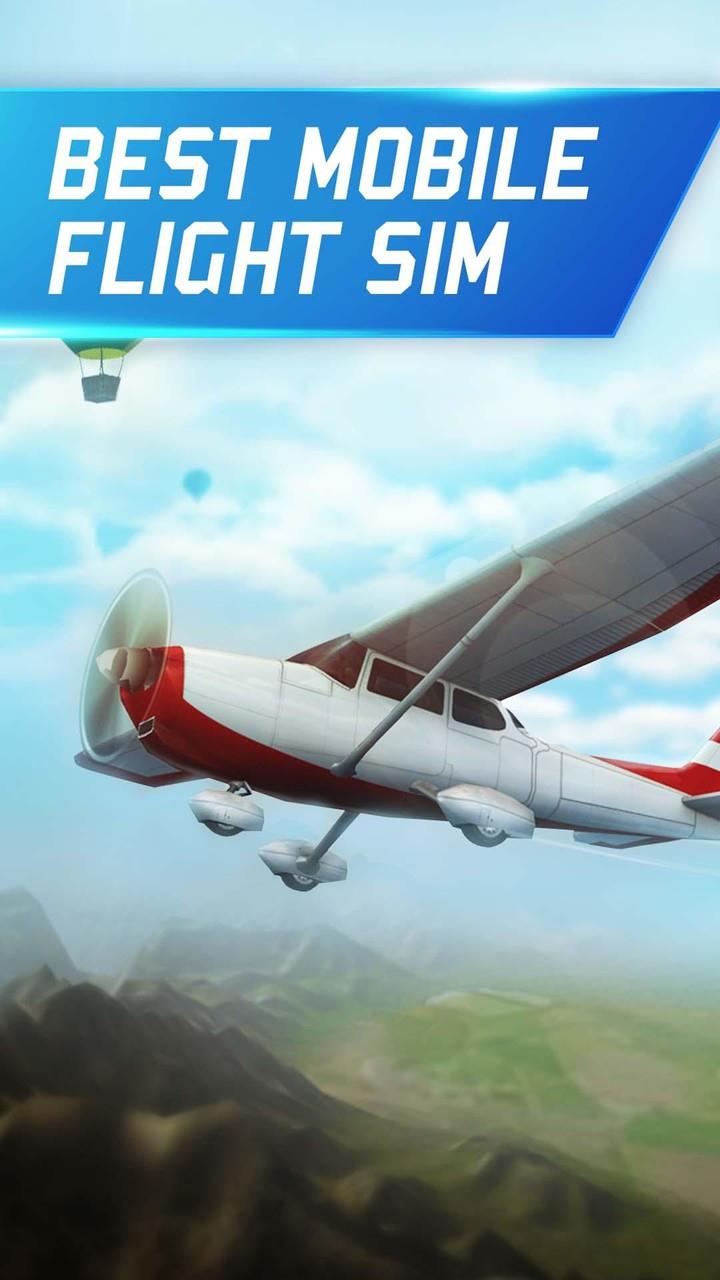 Flight Pilot:Simulator 3D Mod Ảnh chụp màn hình 1