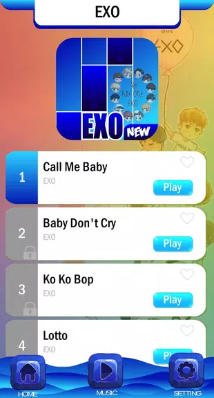 EXO Chibi Piano Tiles Ekran Görüntüsü 0