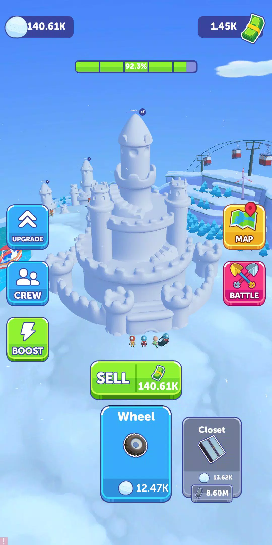 Snow Castle: Idle Clicker應用截圖第1張