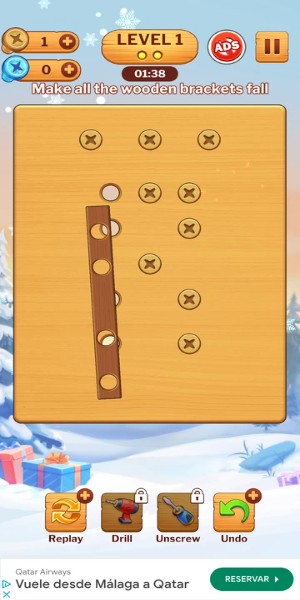Jeu de Nuts en Bois : Dévissez le Puzzle